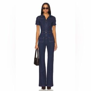 Amanda Uprichard Alexia Jumpsuit in Heritage Wash Size Small